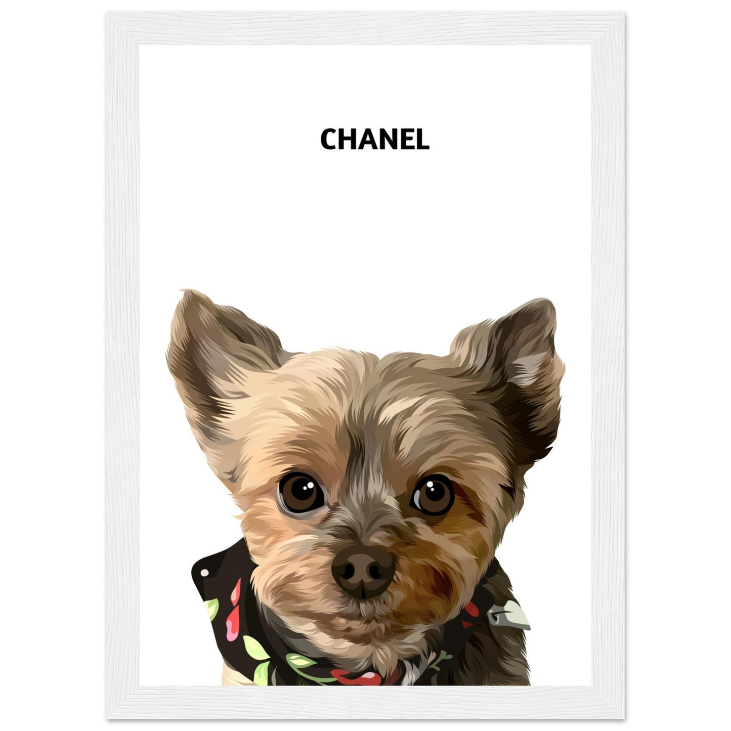 Custom Pet Portrait (READY-TO-HANG WOODEN FRAMED)